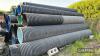 C.29no. Black drainage pipe sections. Various lengths t/w electric fans - 4