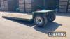 2014 Bailey 8tonne low loader trailer. Bed length approx. 18ft Serial No. 13337 - 5