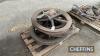 4no. Howard ploughing engine pulley wheels - 2