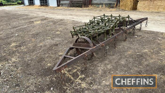 Qty seed harrow sections and transport frame