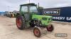 Deutz D7206 Tractor c/w registration documents in office Reg. No. NEB 647R Ser. No. 573 5959