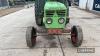 Deutz D7206 Tractor c/w registration documents in office Reg. No. NEB 647R Ser. No. 573 5959 - 3