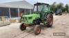 Deutz D7206 Tractor c/w registration documents in office Reg. No. NEB 647R Ser. No. 573 5959 - 4