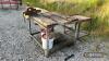 Metal workbench with Record 36 vice t/w another bench - 2