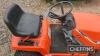 Kubota T1400 Ride on Mower c/w key in office recent new battery fitted Ser. No. 40940 - 22