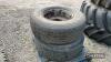 2no. 385/65R22.5 wheels and tyres - 2