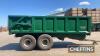 2010 Bailey 14tonne tandem axle steel monocoque trailer with hydraulic tailgate, sprung drawbar, sprung axles and hydraulic brakes on 560/60R22.5 Michelin wheels and tyres Serial No. 9226 - 9