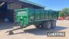 2010 Bailey 14 tonne tandem axle steel Monocoque trailer with hydraulic tailgate, sprung drawbar, sprung axle and hydraulic brakes on 560/60R22.5 wheels and tyres. Serial No. 9227 - 4