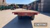 2002 Triffitt 12tonne 24ft tandem axle flat bed trailer with sprung axles on 400/70R20 wheels and tyres Serial No. 4727 - 6