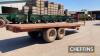 2002 Triffitt 12tonne 24ft tandem axle flat bed trailer with sprung axles on 400/70R20 wheels and tyres Serial No. 4727 - 7