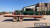 2002 Triffitt 12tonne 24ft tandem axle flat bed trailer with sprung axles on 400/70R20 wheels and tyres Serial No. 4727 - 8