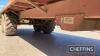 2002 Triffitt 12tonne 24ft tandem axle flat bed trailer with sprung axles on 400/70R20 wheels and tyres Serial No. 4727 - 11