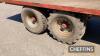 2002 Triffitt 12tonne 24ft tandem axle flat bed trailer with sprung axles on 400/70R20 wheels and tyres Serial No. 4727 - 13