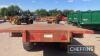 Triffitt 12tonne 24ft tandem axle flat bed trailer with sprung axles and hydraulic brakes on 18R22.5 wheels and tyres - 7