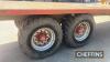 Triffitt 12tonne 24ft tandem axle flat bed trailer with sprung axles and hydraulic brakes on 18R22.5 wheels and tyres - 9