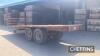 2007 Triffitt 12tonne 24ft tandem axle flat bed trailer fitted with sprung axles and hydraulic brakes on 18.4R22.5 wheels and tyres Serial No. 5550 - 5