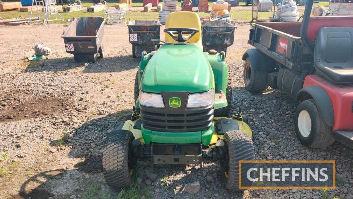 John Deere X748 4wd Diesel Ride on Mower c/w 54in mulching deck