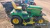 John Deere X748 4wd Diesel Ride on Mower c/w 54in mulching deck - 6