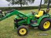 John Deere 4300 4wd Tractor c/w Lewis 25Q loader, rear mounted Lewis Landlord 320S back actor, rear linkage & drawbar Ser. No. LV4300E339803 - 7