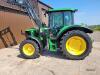 John Deere 6220 4wd Tractor c/w Trima 360 Power Loader 54 plate, registered 2005 - 11