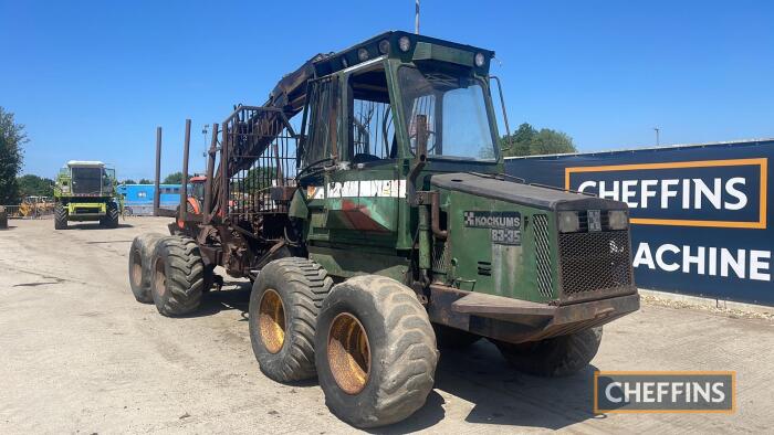 Forestry Forwarder Kockums 83-85 Tractor bought and used on the farm for a site clearance job, It's a Swedish machine made in 1984, it comes with the metal tracks which don't take very long to fit which then makes it a tracked machine so very useful roun