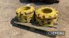 16no. Full Sets of 45kg Wheel Weights to suit JD