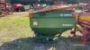 2009 Amazone Zax 1402 Fertiliser Spreader c/w roll over cover