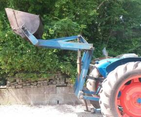 Cameron Gardener rear loader with earth bucket and manure fork