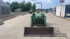 John Deere 4300 4wd Tractor c/w front loader & bucket, rear drawbar, industrial tyres Hours: approx 760 - 2