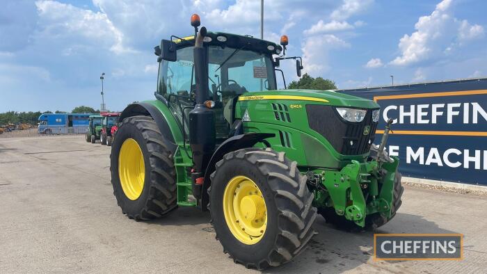 2016 John Deere 6145R Tractor c/w Auto Quad, front suspension