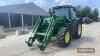 John Deere 6125R Tractor c/w 50k, Auto Quad, air brakes, JD 310 loader Reg. No. WJ14 XKL - 4