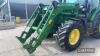 John Deere 6125R Tractor c/w 50k, Auto Quad, air brakes, JD 310 loader Reg. No. WJ14 XKL - 5