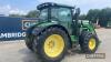 John Deere 6125R Tractor c/w 50k, Auto Quad, air brakes, JD 310 loader Reg. No. WJ14 XKL - 12