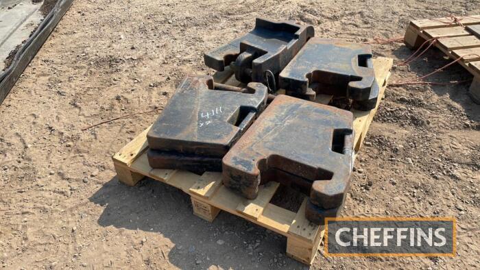 Set of Case Tractor Weights c/w towing eye