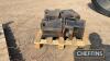 Set of Case Tractor Weights c/w towing eye - 3