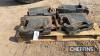 Set of Case Tractor Weights c/w towing eye - 4