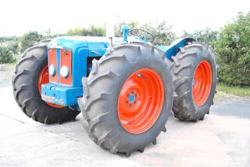 COUNTY Super-4 4cylinder diesel TRACTOR Described as being an earlier restoration which now requires an update, sitting on recently fitted new 14-30 tyres