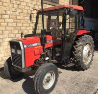 1988 MASSEY FERGUSON 360 Turbo 3 cylinder diesel TRACTOR Reg. No. E712 TEC Serial No. 5310U50029 This rare tractor is in suitably fine condition consistent with its lowly 816 hours which the vendor verifies as being genuine. Still on its original Kleber t