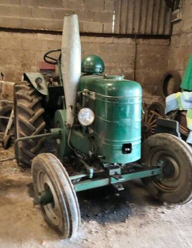 FIELD MARSHALL S.I single cylinder diesel TRACTOR Serial No. 3805 Fitted with a rear winch and lighting kit