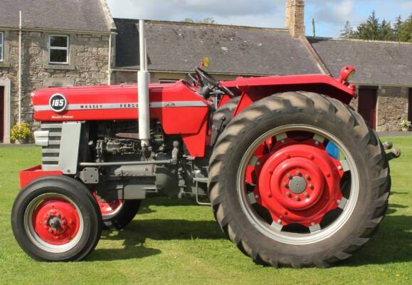 1967 MASSEY FERGUSON 165 4 cylinder diesel TRACTOR Reg. No. LNL 475E Serial No. 53676D A fine example which is believed to have retained all of its original tinwork