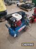 Clarke PP15 ND50 Industrial Compressor 
<br/>fitted with Honda GX200 engine 
<br/>Ser. No. 72726