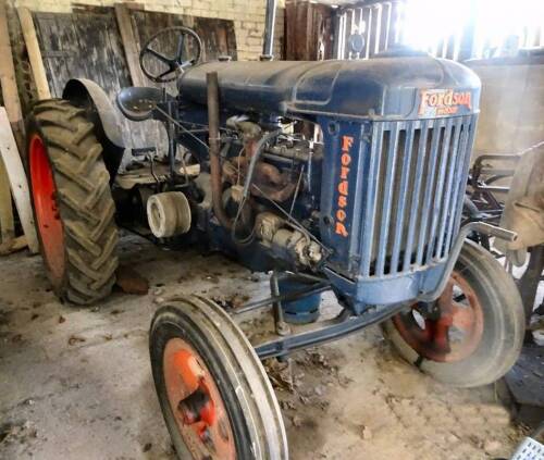 Fordson E27N petrol/paraffin TRACTOR Reg. No. DEP 170 Serial No. 1048533 HPI checks show this tractor was subject to an insurance payout pre-2004 and is offered with a V5 and presented as an earlier restoration