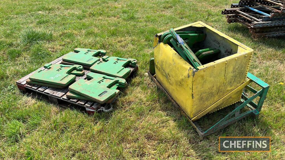 16no John Deere 50kg Front Weights On Instructions From Simon And Helen Cooper Frank Cooper 3035