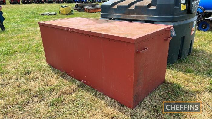 Large metal storage cabinet circa 8ft x 4ft