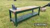 Metal workbench fitted with Record 25 vice (c. 2.5m x 0.8m x 0.90m) INCLUDED BY KIND PERMISSION - 5