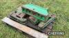 John Deere front weight carrier together with 6no. John Deere 55kg weights