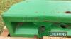 John Deere 110kg front tombstone weight carrier INCLUDED BY KIND PERMISSION - 3