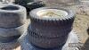 Set of 4no. Turf Tyres for compact tractor UNRESERVED LOT - 4