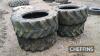 4no. BKT 405/70-24 Tyres UNRESERVED LOT