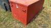 Large metal storage cabinet circa 8ft x 4ft - 6